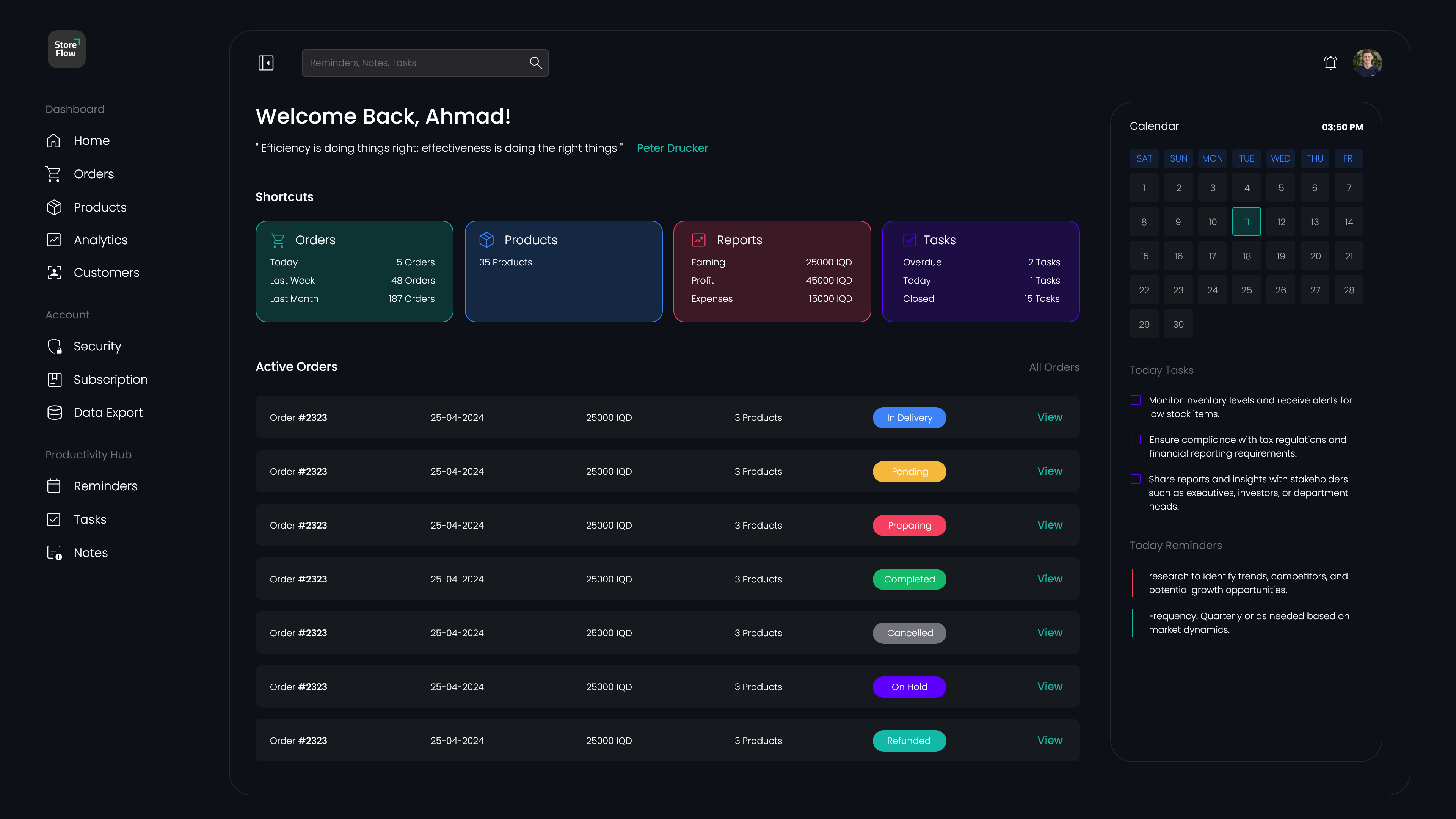 dashboard